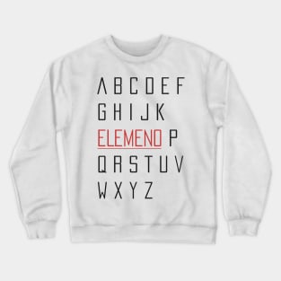 ABC... ELEMENO (Dark) Crewneck Sweatshirt